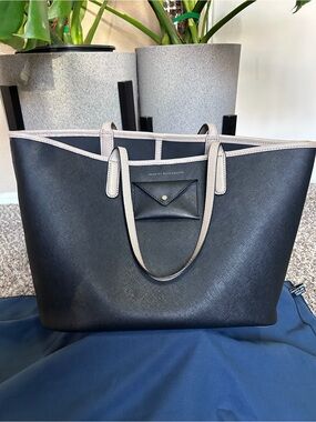 Marc by Marc Jacobs Black Tote with Light Beige Trim